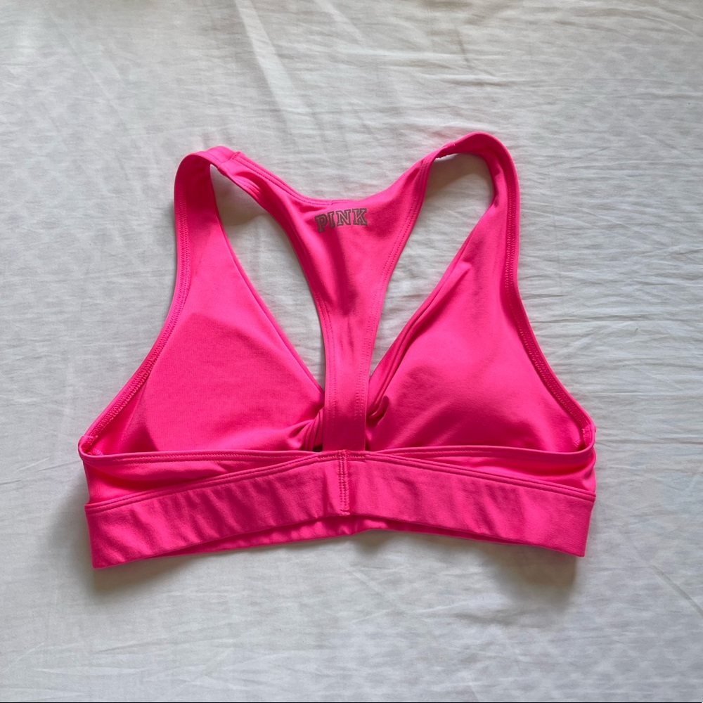 Pink Victoria’s Secret sports bra 💞 - Picture 2 of 3